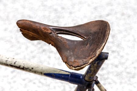 old bicycle saddleの写真素材