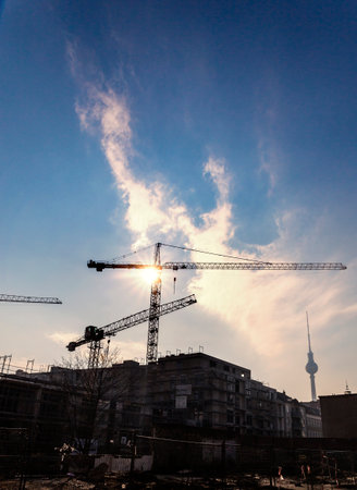 Baukrne in Berlinのeditorial素材