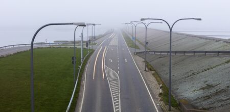 Road in fog