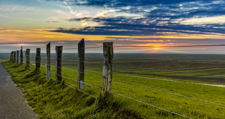 Field and field in the North Seaの写真素材