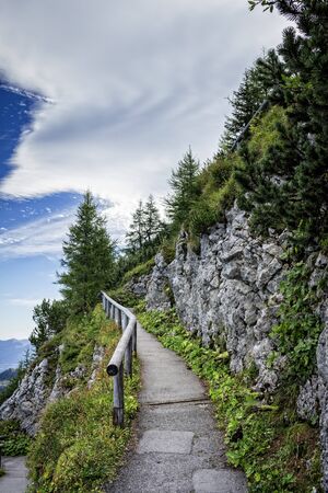 Trail at Eagle's Nest in Berchtesgadenの写真素材