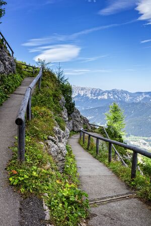 Trail at Eagle's Nest in Berchtesgadenの写真素材