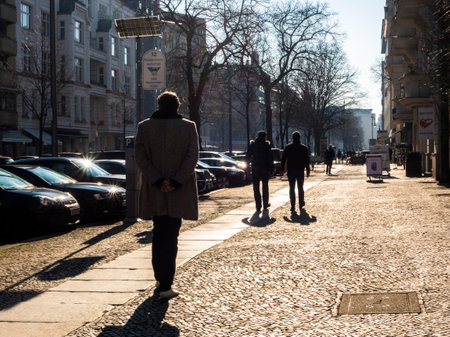 passersby on the streetのeditorial素材