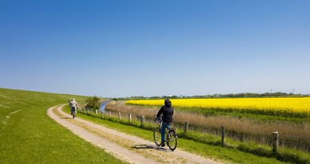Cyclists on vacation