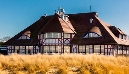 House on the dike of the North Seaのeditorial素材
