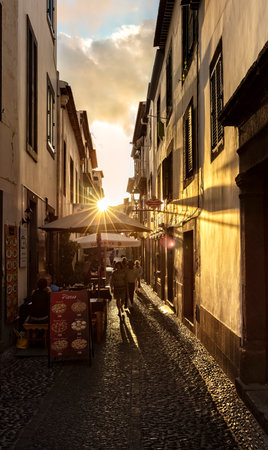 Sunset in madeiraのeditorial素材