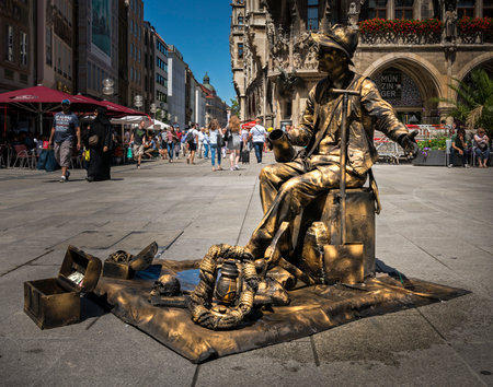 Street artist in Munichのeditorial素材