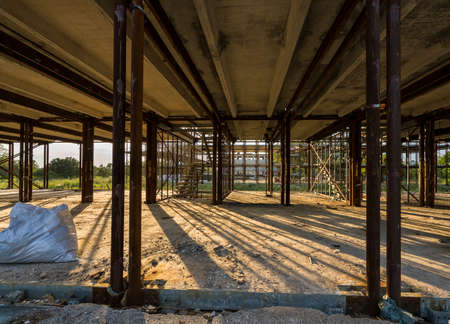 Remains of an old factoryの写真素材