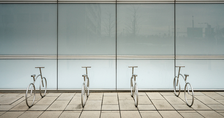 Parking for bicyclesの写真素材