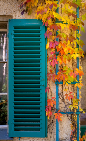 Shutters in the autumnの写真素材