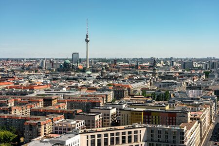 Berlin from the bird's eye viewの写真素材