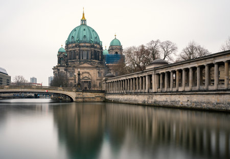 The Spree on the Museum Island in Berlinのeditorial素材