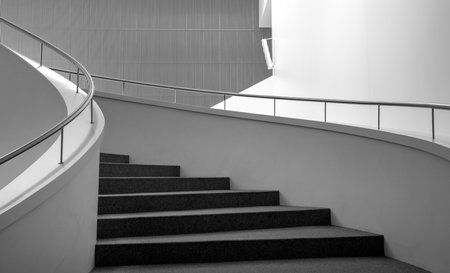 Stairs in the Filharmonia in Szczecinのeditorial素材