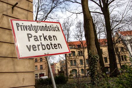 prohibited parkingの写真素材