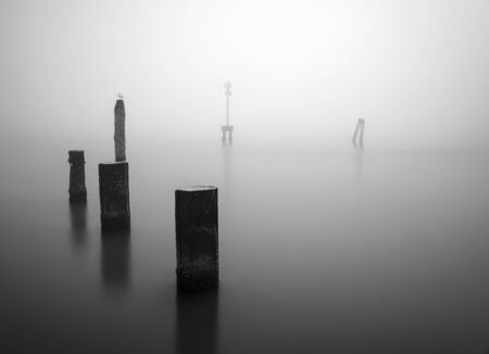 Mist on the seaの写真素材