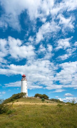 Lighthouse on the island of Hiddenseeの写真素材