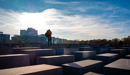 The Holocaust Memorial in Berlinのeditorial素材