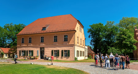 Restaurant and museum in Lehnin, Brandenburgのeditorial素材