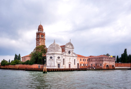 Tourists houses and landmarks in Venice, Italyのeditorial素材