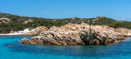the rocks of capo testa on the island of sardiniaの写真素材