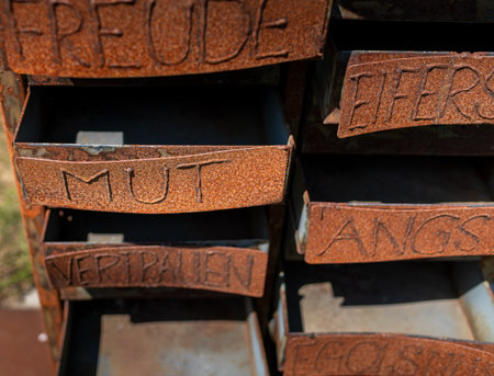 Art object on the art trail in Graefenhainichen in Saxony-Anhalt