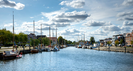 in the port of Greifswaldのeditorial素材