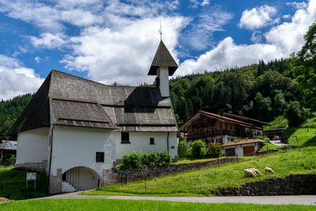 small village church in Bavariaの写真素材