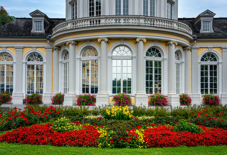 historical architecture in the spa town of Bad Ems in Rhineland Palatinateのeditorial素材