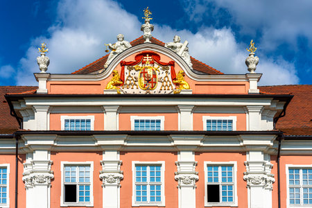 the castle in Meersburg on Lake Constanceのeditorial素材