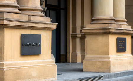 The building of the Frankfurt Stock Exchangeのeditorial素材