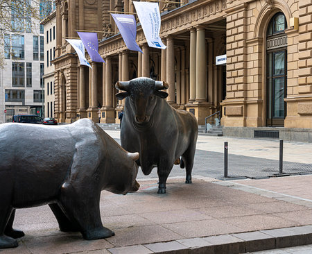 The building of the Frankfurt Stock Exchangeのeditorial素材