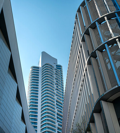 the Grand Tower skyscraper and residential building in Frankfurt am Mainのeditorial素材