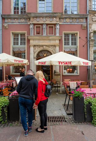 Architecture and landmarks in the Polish city of Gdanskのeditorial素材