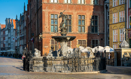 Architecture and landmarks in the Polish city of Gdanskのeditorial素材