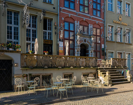 Architecture and landmarks in the Polish city of Gdanskのeditorial素材