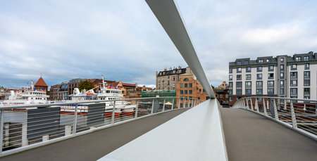 the Old Town and other landmarks in Gdansk, Polandのeditorial素材