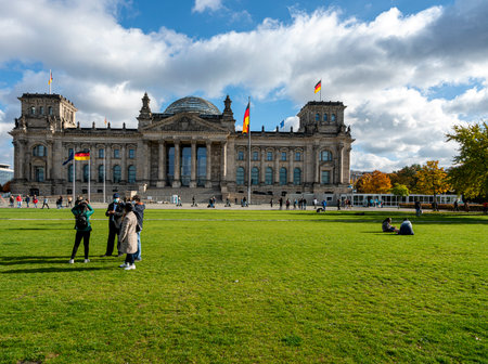 Berlin, the German Reichstagのeditorial素材
