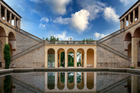 the Belvedere on the Pfingstberg in Potsdam, Brandenburg,のeditorial素材