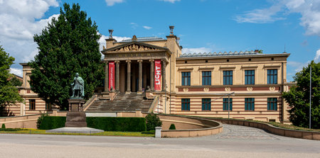 State Theater and State Museum in Schwerin, Mecklenburg Vorpommern, Germanyのeditorial素材