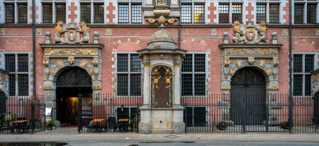 Architecture and landmarks in the Polish city of Gdanskのeditorial素材