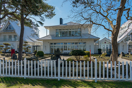 Villas and holiday homes at Timmendorfer Strand, Schleswig-Holstein, Germanyのeditorial素材