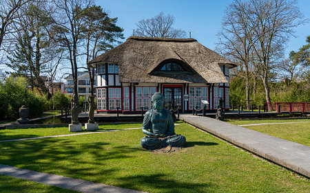 Villas and holiday homes at Timmendorfer Strand, Schleswig-Holstein, Germanyのeditorial素材