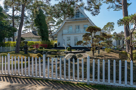Villas and holiday homes at Timmendorfer Strand, Schleswig-Holstein, Germanyのeditorial素材