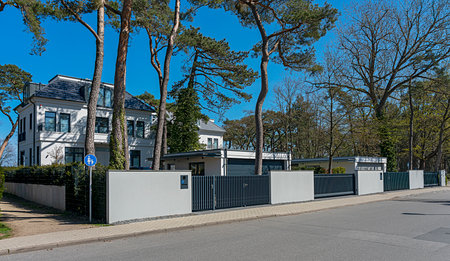 Villas and holiday homes at Timmendorfer Strand, Schleswig-Holstein, Germanyのeditorial素材