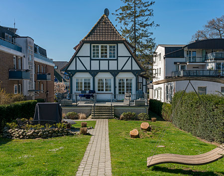 Villas and holiday homes at Timmendorfer Strand, Schleswig-Holstein, Germanyのeditorial素材