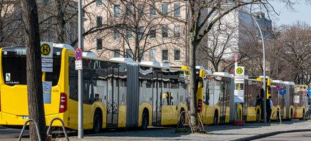 Terminus for the buses of the Berlin transport company at Bahnhof Zoo