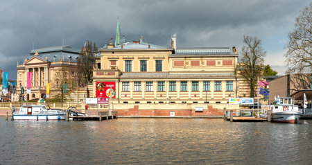 historical building at the castle in Schwerin, Mecklenburg-West Pomeraniaのeditorial素材