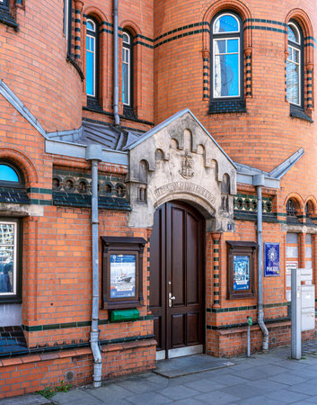 Old port police station, Speicherstadt, Kehrwiederspitze, Hamburgのeditorial素材