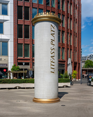 Litfass Square in Berlin Mitteのeditorial素材