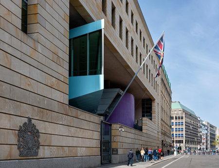 Embassy Great Britain, Wilhelmstrasse, Mitte,のeditorial素材